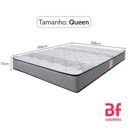 Colchão Queen Firme Espuma D33 Antialérgico BF Colchões - imagem 2