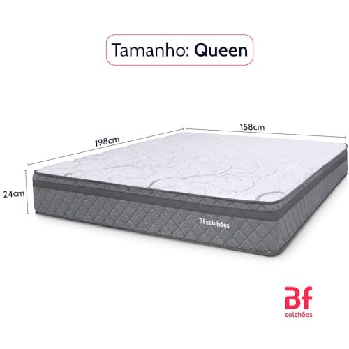 Colchão Queen Espuma D45 Extra Firme Antialérgico BF Colchões - imagem 2
