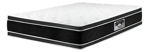 Colchão Queen 158cm Espuma Air D33 Double Face Castor Cor Preto