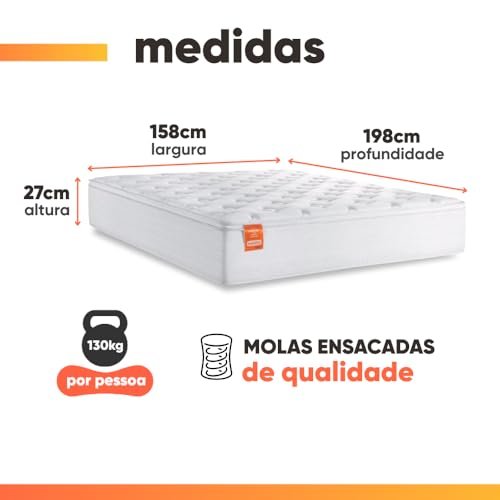 Colchão Queen Molas Ensacadas Real Pillow Top Inducol - imagem 2