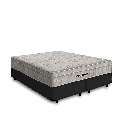 Cama Box Queen + Colchão Ortobom AirTech SpringPocket