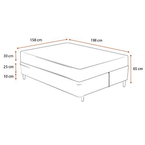 Cama Box Queen + Colchão Ortobom AirTech SpringPocket - imagem 2