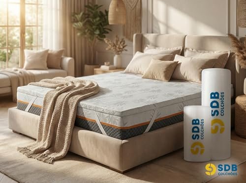Kit Colchão Molas Ensacadas Pillow Top D33 SDB Colchões Queen - imagem 2
